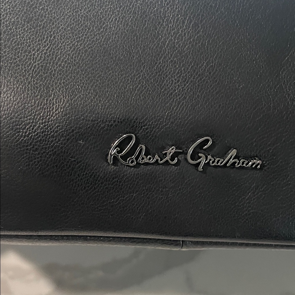 Robert Graham Black Leather Toiletry Kit - Picture 7 of 10
